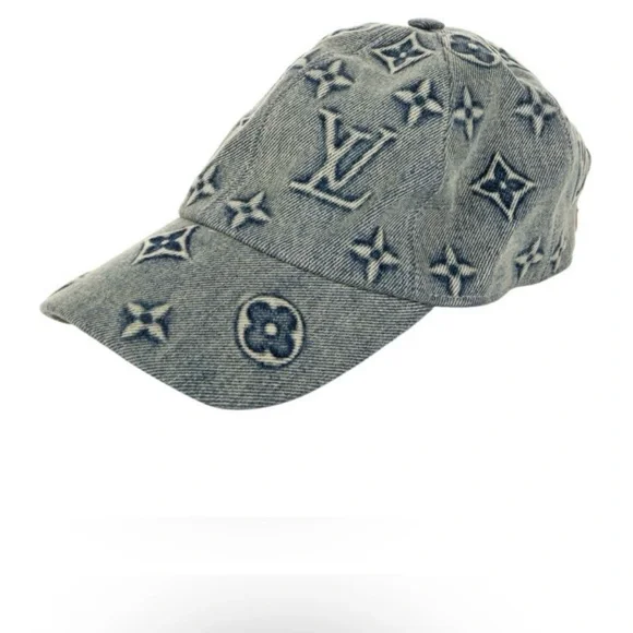 Jacket Jacquard Denim Louis Vuitton Jean Hat Louis Vuitton  display picture 1